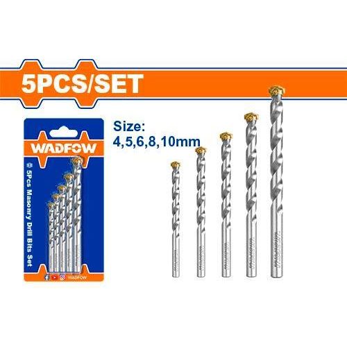 product_image_name-WADFOW-WMJ2K01 5 Pieces Masonry Drill Bits Set - Silver-1
