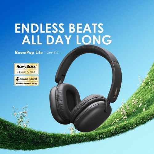 Oraimo BoomPop Lite Wireless Headphones-Black