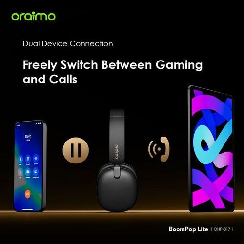 Oraimo BoomPop Lite Wireless Headphones-Black - image 4
