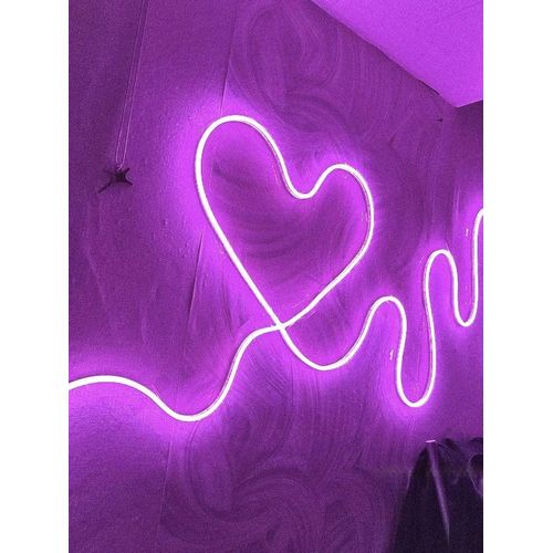 Generic Flexible DIY LED Neon Rope Light Sign - Pink - image 2
