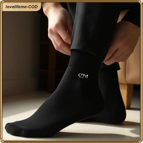 product_image_name-ASHION-Premium Men's Business Socks 100% Cotton Anti-Odor Breathable Comfortable - Multicolor - ONE SIZE FITS ALL-3