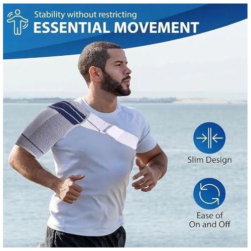 AD Physiofit  Shoulder Brace Compression Support Brace - Multicolour