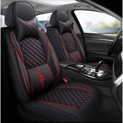AD Universal Full Complete Luxury Leather Car Seat Cover and Acessory Set - Multicolour - image 2