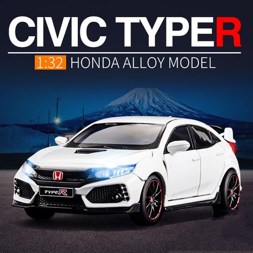 Scale Models For Honda Honda Civic FN2 Alloy Model Car Red Right