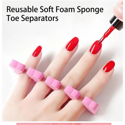 Generic 4pcs Professional Nail/Toe Separator – Toe Separator for Pedicure & Nail Polish Application