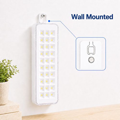 Mythco 30 LED Rechargeable Emergency Light,  Portable Wall-Mount Night Light for Power Outages - image 3