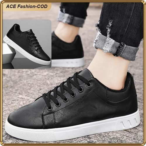 product_image_name-ASHION-Men's Thick Sole Shoes Casual Fashion - Stylish, Durable, And Lightweight - Black/White - Black - EU 46-1