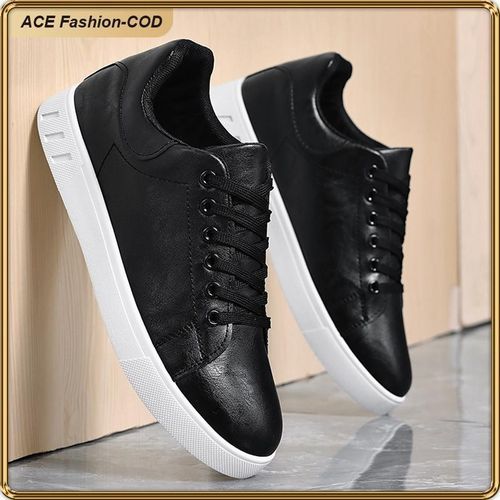 product_image_name-ASHION-Men's Thick Sole Shoes Casual Fashion - Stylish, Durable, And Lightweight - Black/White - Black - EU 46-2