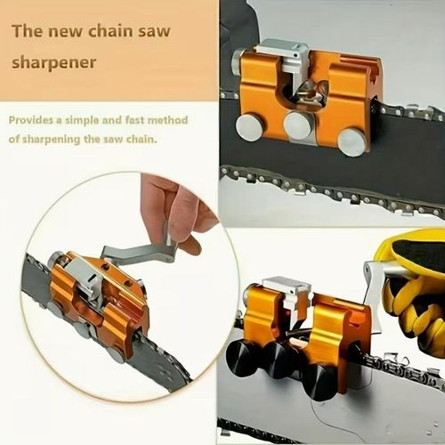 Generic Portable Chainsaw Sharpener,Chainsaw Sharpening Kit, Fast Chain Saw Sharpener Tool,  Hand Crank Chain Grinder - image 3