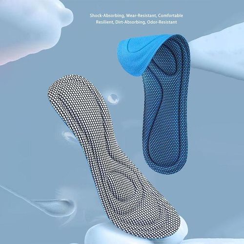 product_image_name-Fashion-1 Pair  Memory Foam Insoles Soft Massage Shoe Inserts Replacement Full-Foot Responsive Cushioning Shoe Soles Shock Absorption Cut to Fit Any Sizes for Foot Health Sports Sneakers-1