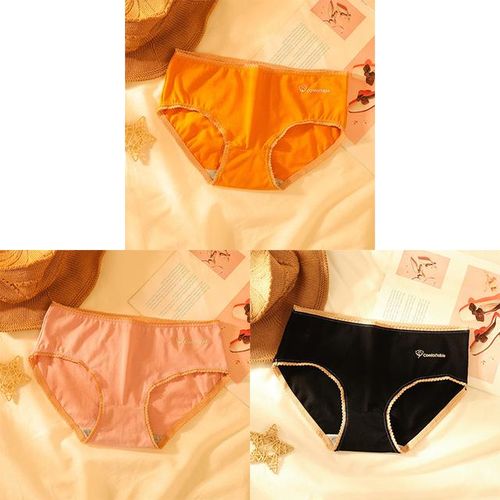 Shop Generic Women's Underwear Cotton Plus Size Seamless Panties