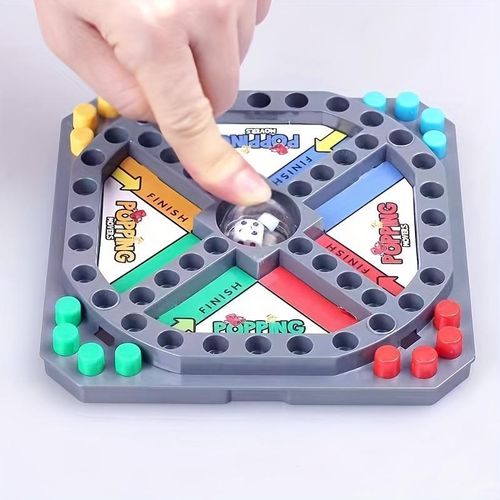 product_image_name-Generic-Intelligence Toys Popping Flying Chess Mini Board Game - Educational Montessori Travel Toy for Family Childrens Intellectual Development-2