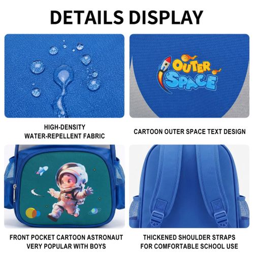 Generic Lightweight Kindergarten Bag, Space Astronaut Backpack for Boys (Grade 1) - image 5