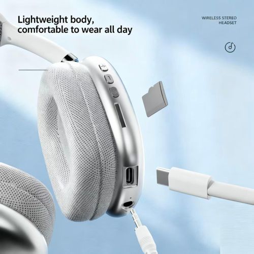 product_image_name-Generic-P9 - Wireless Bluetooth Headset - White-2
