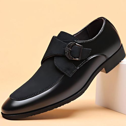 product_image_name-Fashion-New Men's One-Step Casual Shoes Loafers & Slip-Ons - Black-1