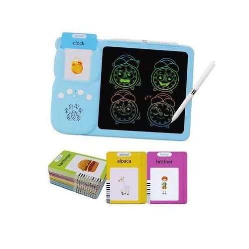 product_image_name-Generic-Kids Learning Talking Flash Cards With Writing Tablet-1