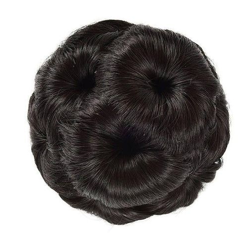product_image_name-Fashion-BlackLux Pony Hair Bun Clip-Black -2