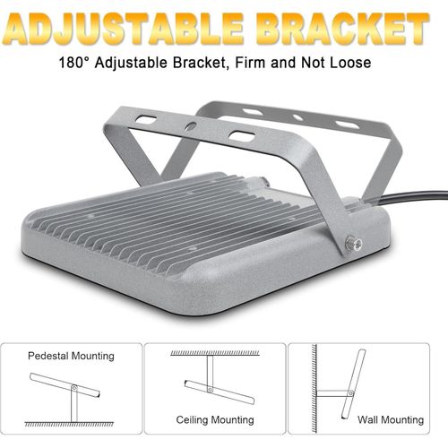 product_image_name-Generic-Outdoor LED Waterproof Flood Light - 200W - Silver-6