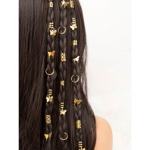 product_image_name-Fashion-40pcs Golden Butterfly Claw Clips, Bohemia Punk Hip Hop Y2K Hair Accessories For Women, Party Gifts-1