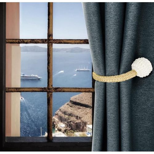 Generic Set of 8 magnetic curtain tiebacks with beads - image 5