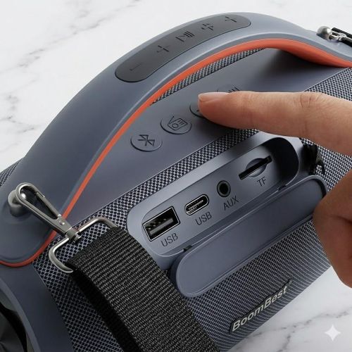 BoomBest LN-716BT Super Bash Wireless Speaker with Carrying Strap and FREE Mini Speaker - image 2