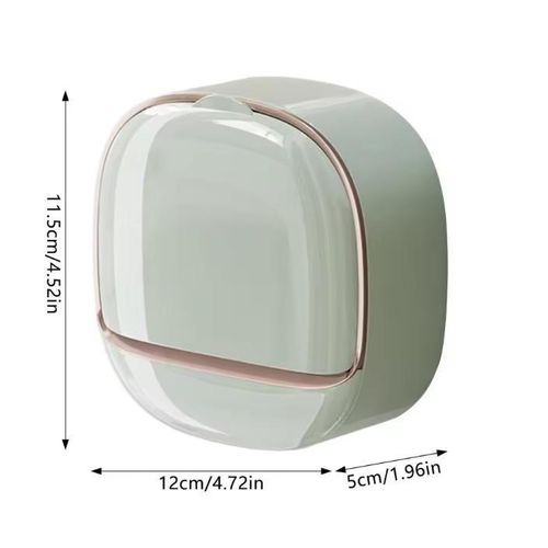 product_image_name-Generic-2PCS Wall-Mounted Soap Box with Lid Light Luxury Soap Holder Punch-Free Soap Box  Laundry Soap Box For Bathroom Kitchen-2
