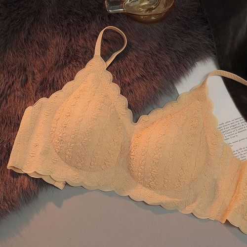 Shop Generic Women Lace Sexy Bras Thin Gathered Push Up Brasieres Para  Mujer Seamless Wireless Plus Size Backless Bralette Invisible Lingerie  Online