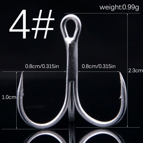 20Pcs Size 2# 4# 6# 8# 10# 12# High Carbon Steel Fishing Hook