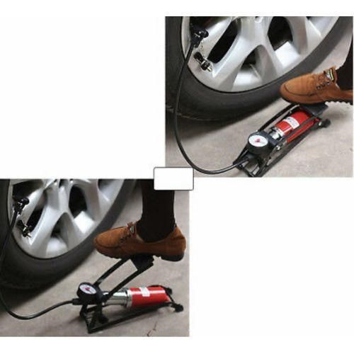 product_image_name-White Label-Foot Air Pump with Pressure Gauge – Portable Car & Bicycle Tire Inflator-2
