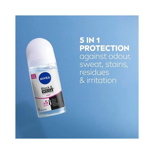 NIVEA Black & White Invinsible Clear Roll-On - 50ml