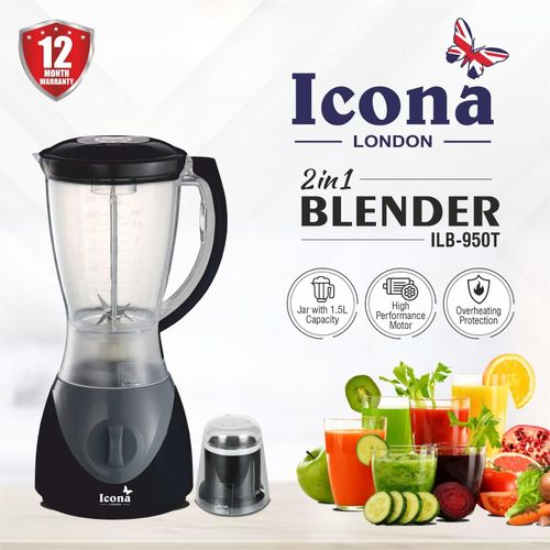 product_image_name-Icona London-ILB-950T 2 IN 1 Precision Blender 1.5L 240V-50hz - 300W - Black-1