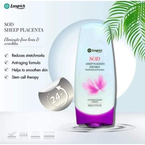 product_image_name-Longrich-SOD Cream with Sheep Placenta – Deep Moisturizing & Anti-Aging Body LotioStretch Mark Remover, Moisturizing Body Cream, Glowing Skin Lotion, Skin Firming Cream - 200ml-2