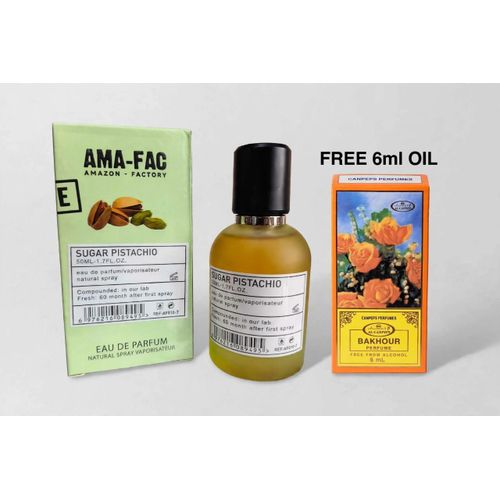 Amazon Suger Pistachio EDP 50ML plus free 6ml oil