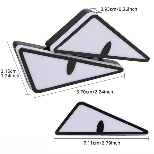 Generic Motorcycle LED Decorative Warning Lights / Triangle Devil Eyes Design / Universal Model Blue Light - image 7