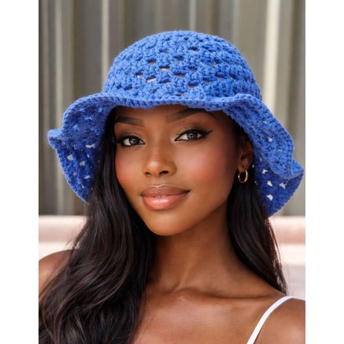 product_image_name-Generic-Knitted Handmade Bucket Hat-Blue-4