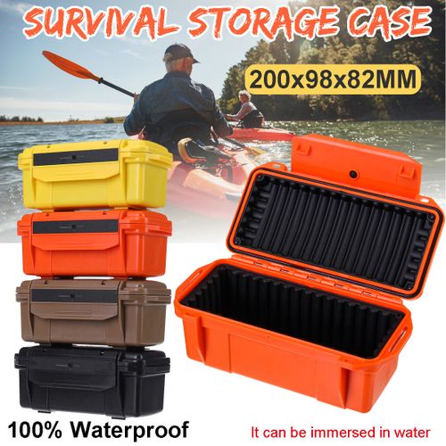Waterproof Shockproof Plastic Survival Container Storage Case Carry Box  Outdoors