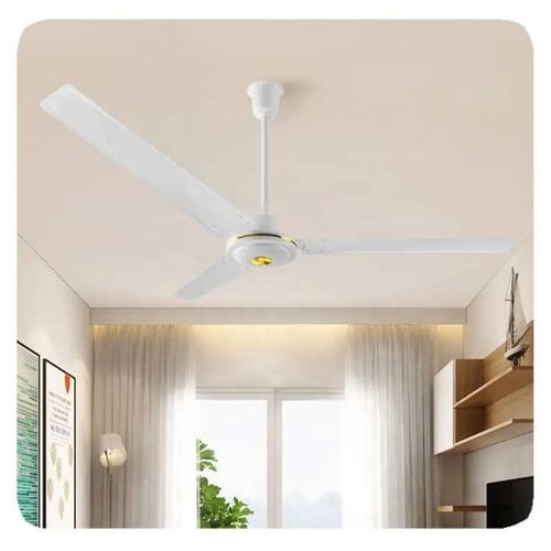 product_image_name-White Label-Cdl 3 In 1 56" Ceilng Fan - White/Gold-2