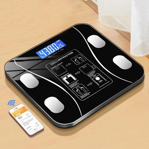 product_image_name-White Label-Intelligent Body Fat Weight Scale - Black-1