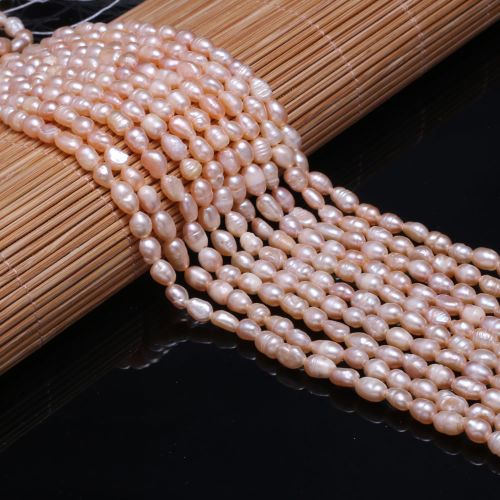 Natural Freshwater Pearl Beads Rice Shape 100% Real Pearls