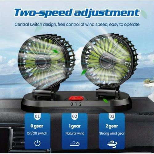 product_image_name-Generic-360° Rotation Double-Head Car Fan Electric Fan-USB Interface-6