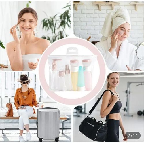 product_image_name-AD-10 in 1 Empty Cosmetics Refill Bottles for Travel - Multicolours-2