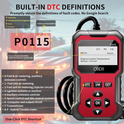 Generic Automotive OBD2 Diagnostic Scanner ESD Code Reader Engine Scanner - image 3