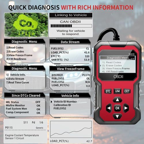 Generic Automotive OBD2 Diagnostic Scanner ESD Code Reader Engine Scanner - image 4