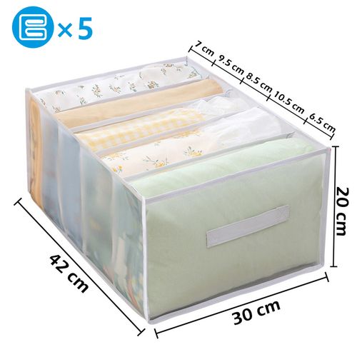 Foldable Drawer Organizer Closet Storage Box Clothes Drawer Mesh Separation  CASE