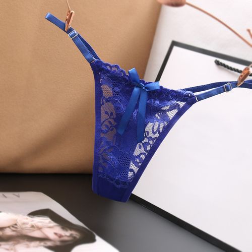 Shop Generic G-String T-back Lace Briefs Erotic Transparent Embroidery Lace  Ladies Fashion Online