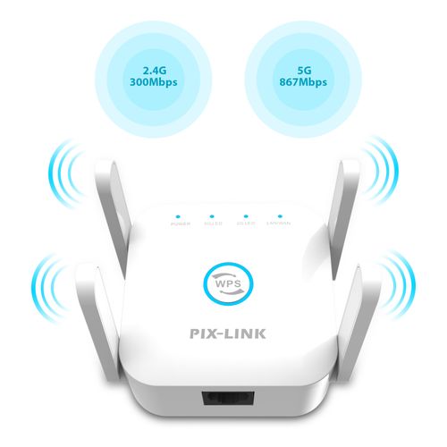 WiFi Répéteur Amplificateur, 300 Mbps Répéteur 2.4G WiFi Extender