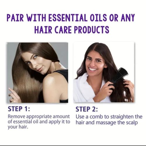 product_image_name-Generic-Detangling Brush (Octopus Brush) – Flexible, Pain-Free Hair Brush for Curly, Wavy & Natural Hair(Black) -4