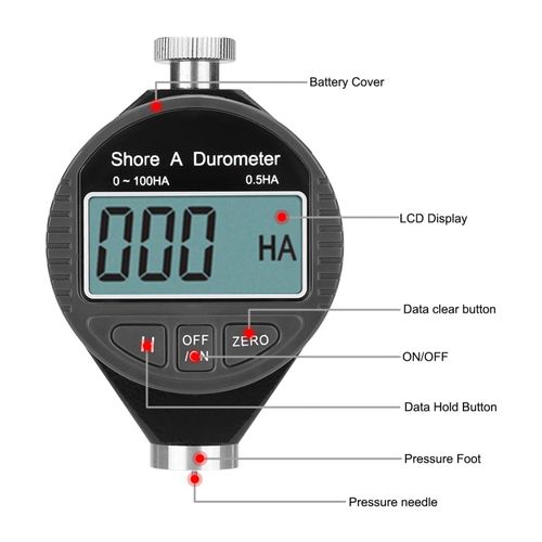 Generic Portable Digital Shore D Durometer Hardness Tester - Black - image 3