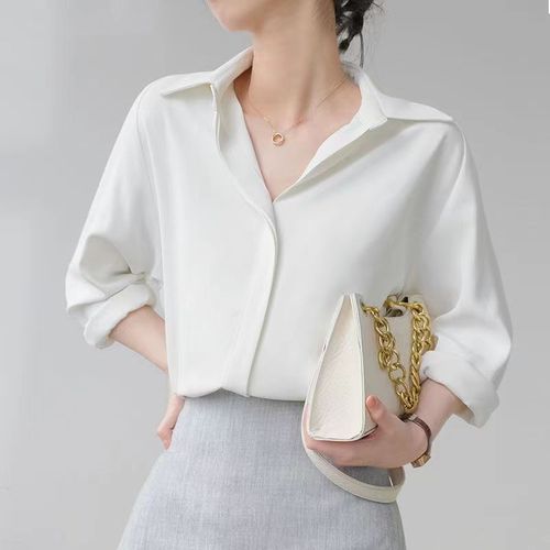 white chiffon shirt