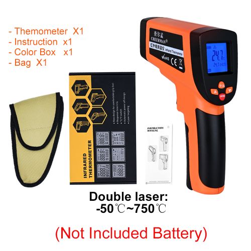 IDEAL Digital Single Targeting Laser Infrared Thermometer in the Infrared  Thermometer department at